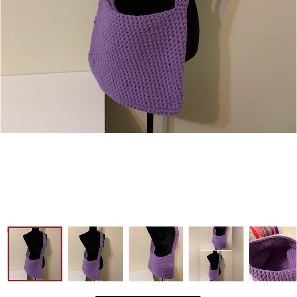 Crossbody Bag handmade crocheted - Picture 4 of 13